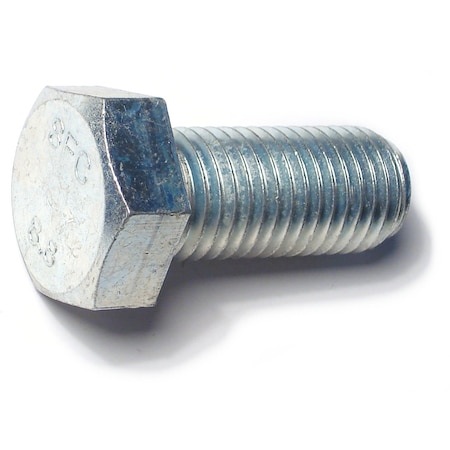 Midwest Fastener Class 8.8, M20-2.50 Hex Head Tap Bolt, Zinc Plated Steel, 45 mm L, 2 PK 78441